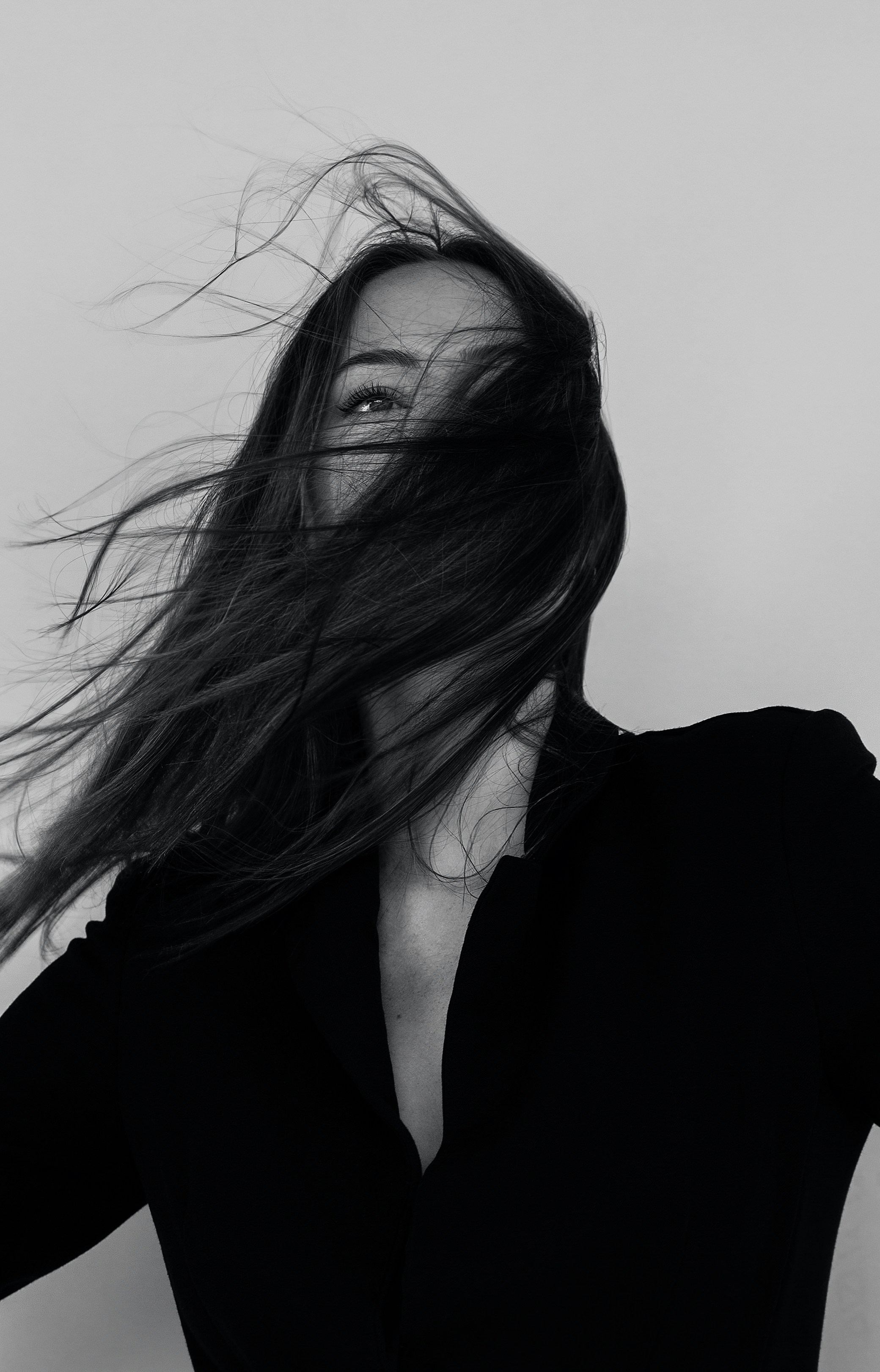 Beautiful hair portrait